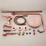 ODESSES Rose Gold Rainshower Mixer