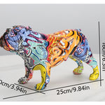 SPLATERA Resin Bulldog Statue